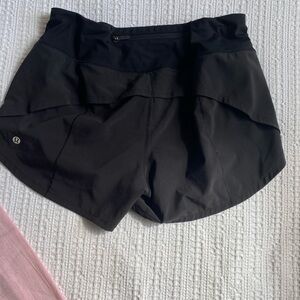 Black Speed Up Shorts mid rise 4 inch size 8